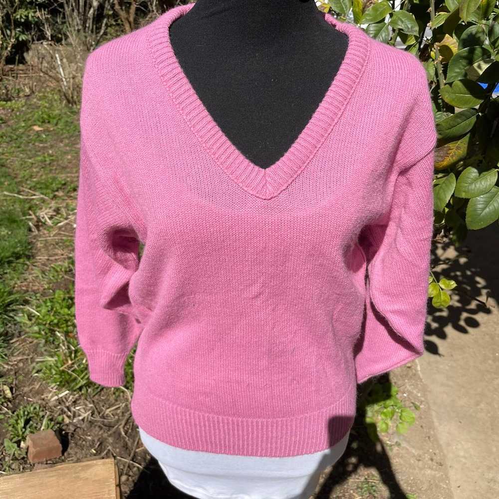 Vtg v-neck sweater - image 2