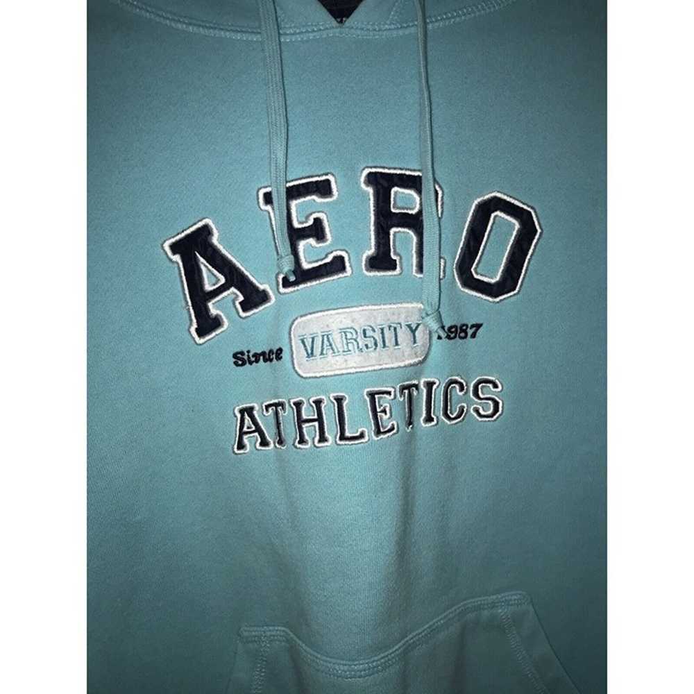 Aeropostale Pullover Hoodie Women Medium Aqua Aer… - image 2