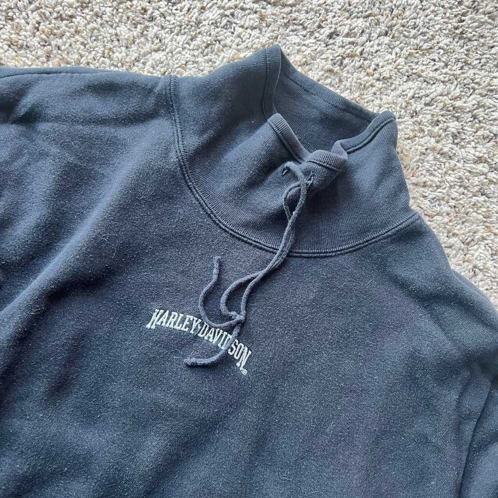 Vintage Harley Davidson Black Pullover Sweatshirt… - image 3