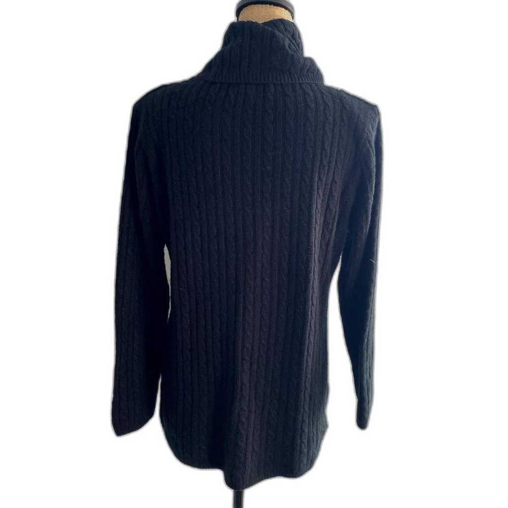 Vintage Susan Graver Style Turtleneck Sweater Cab… - image 2