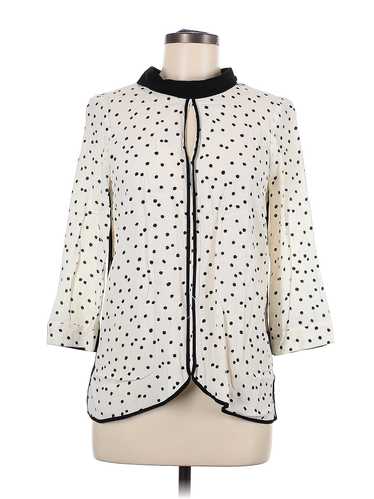 Zara Basic Women Ivory 3/4 Sleeve Blouse XS