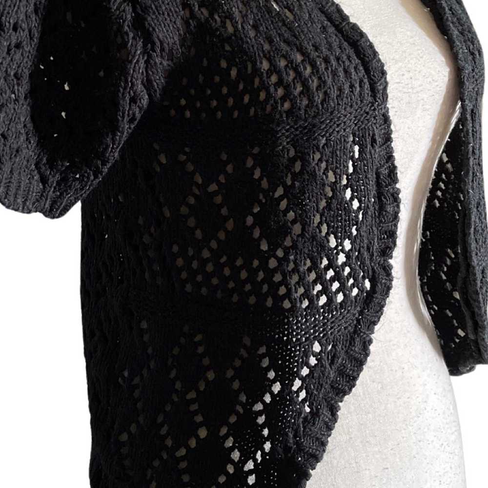 Vintage Boho Crochet Cardigan Sweater - image 4