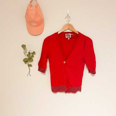 Juicy Couture Vintage Red Cardigan