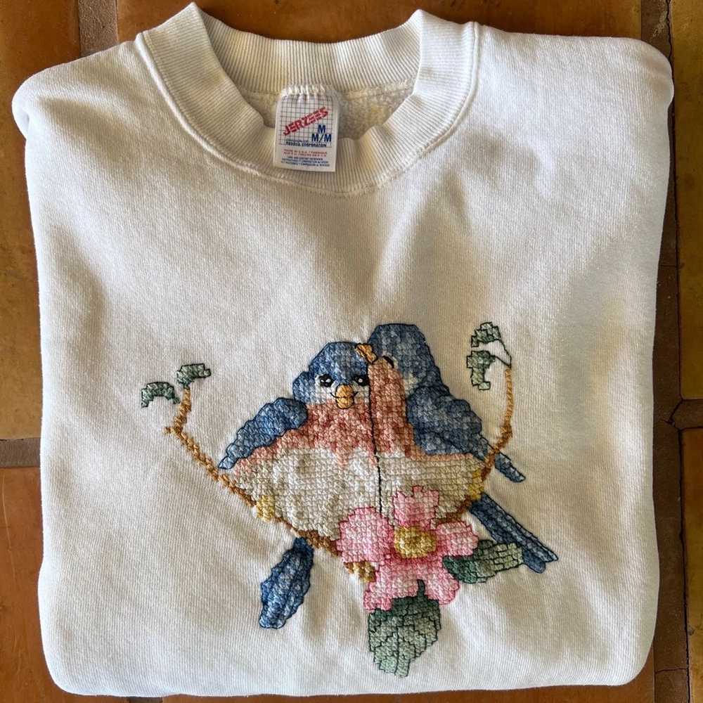 Vintage Lovebirds Crewneck - image 6