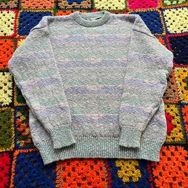 Vintage 90s Claiborne Light Colored Knit Sweater