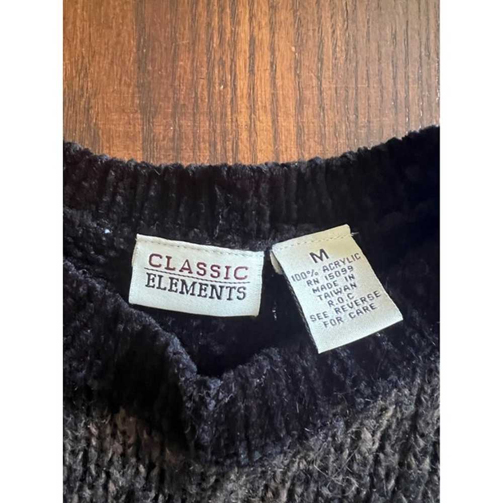 Vintage 90's Classic Elements Striped Crewneck Lo… - image 3