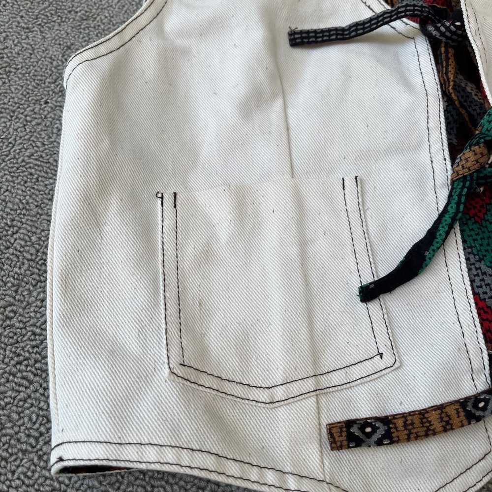 Vintage Claribels Closet White Indian Tribal Vest… - image 2