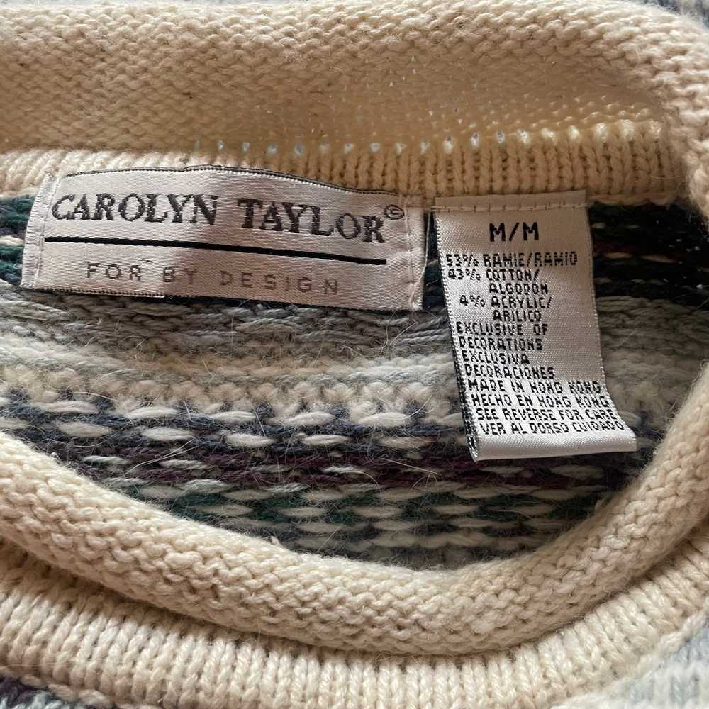 Vintage 1990's Carolyn Taylor Sweater Sz M - image 4