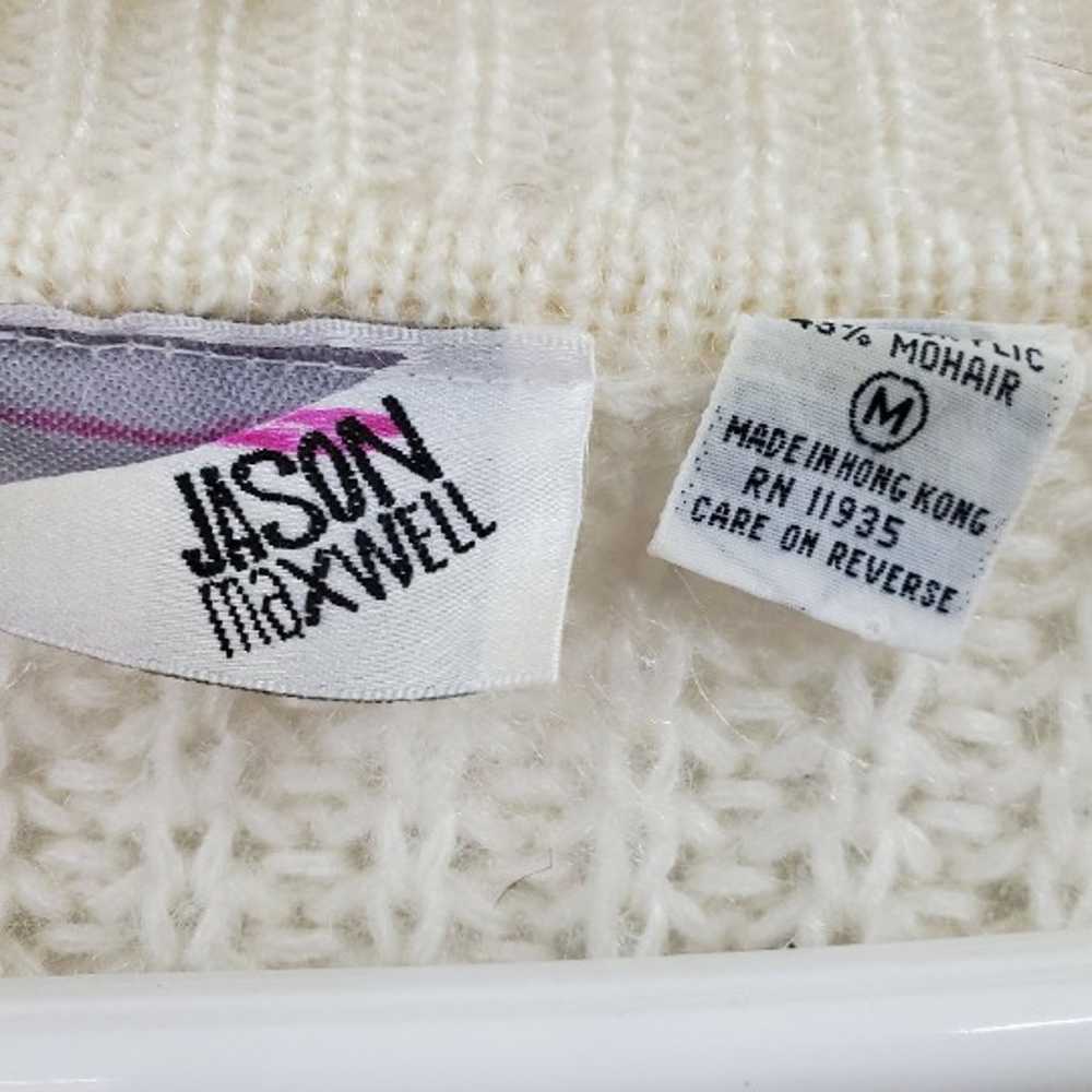 Vintage Jason Maxwell Mohair Cardigan Md - image 2