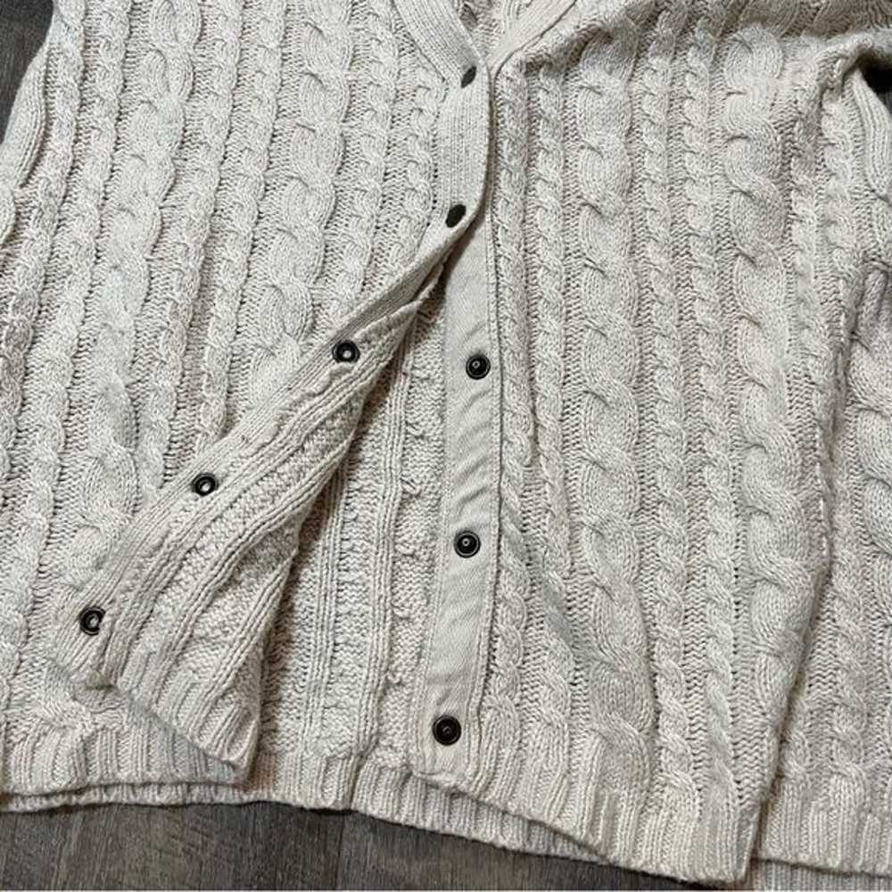 Vintage Zara Cream Knit Button Cardigan Sweater W… - image 2