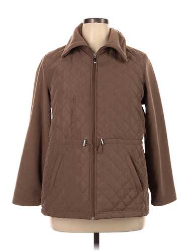 Karen Scott Sport Women Brown Jacket XL Petites