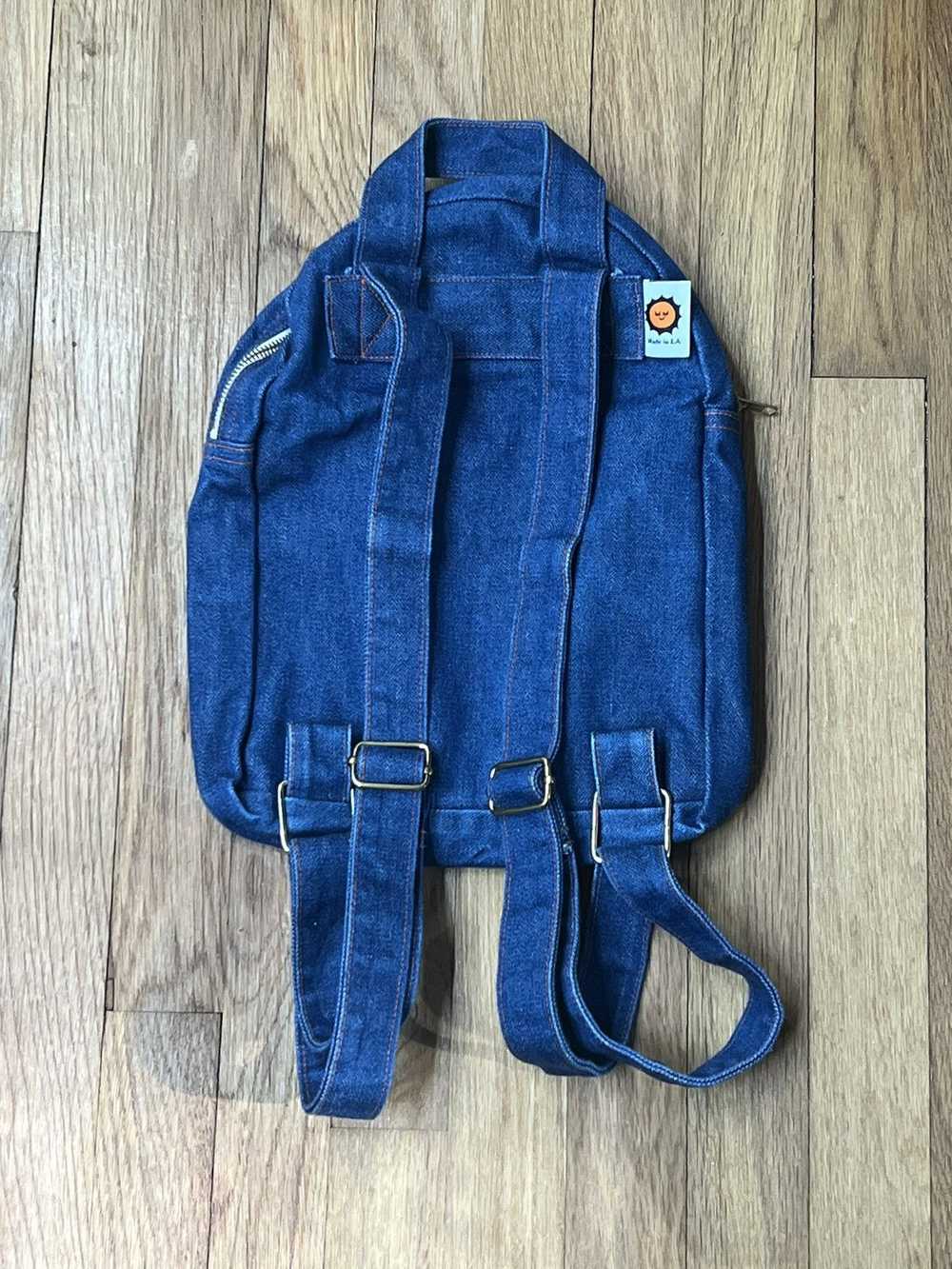 Other Big Bud Press Mini Backpack Denim & Orange … - image 2