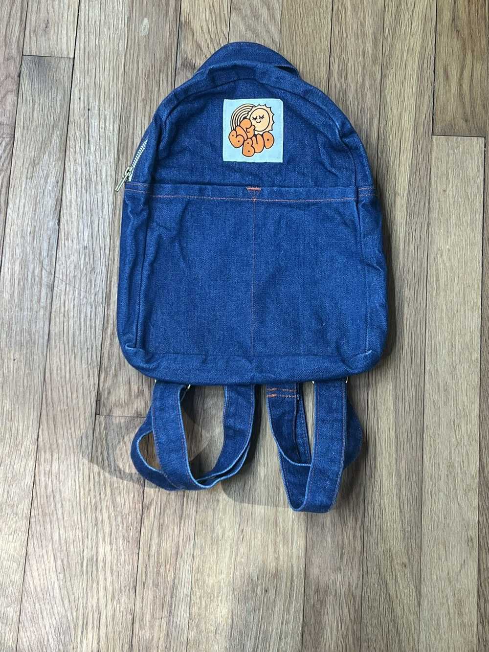 Other Big Bud Press Mini Backpack Denim & Orange … - image 4