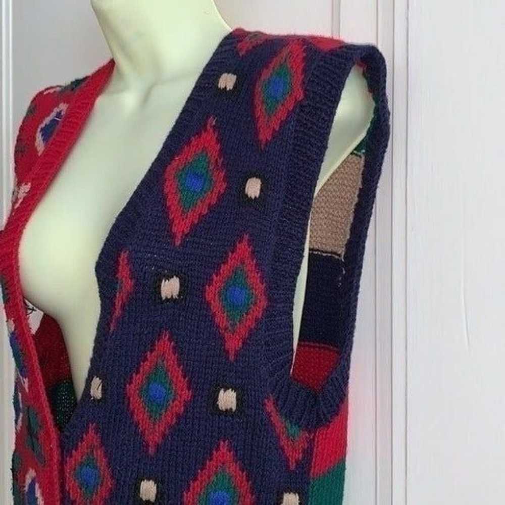 Vtg 90s Robert Scott sweater vest - image 2