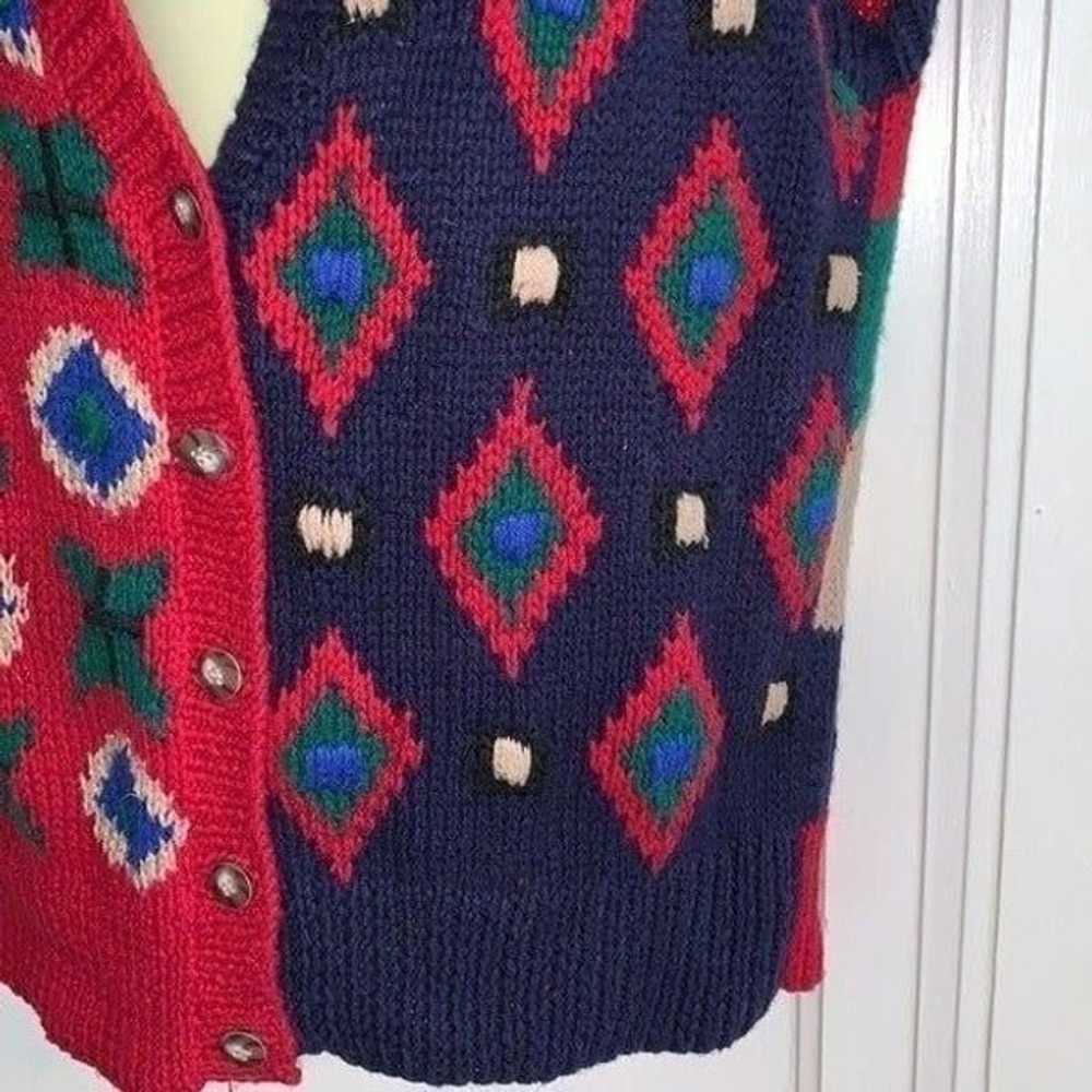 Vtg 90s Robert Scott sweater vest - image 3