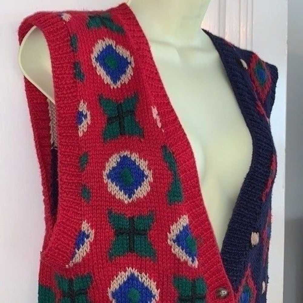 Vtg 90s Robert Scott sweater vest - image 5