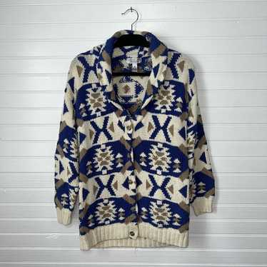 VINTAGE 90s Cambridge Medium Aztec Native Southwe… - image 1