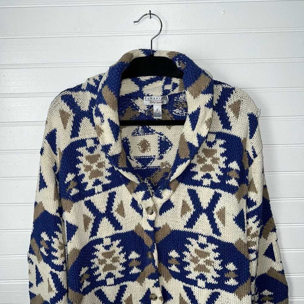 VINTAGE 90s Cambridge Medium Aztec Native Southwe… - image 2