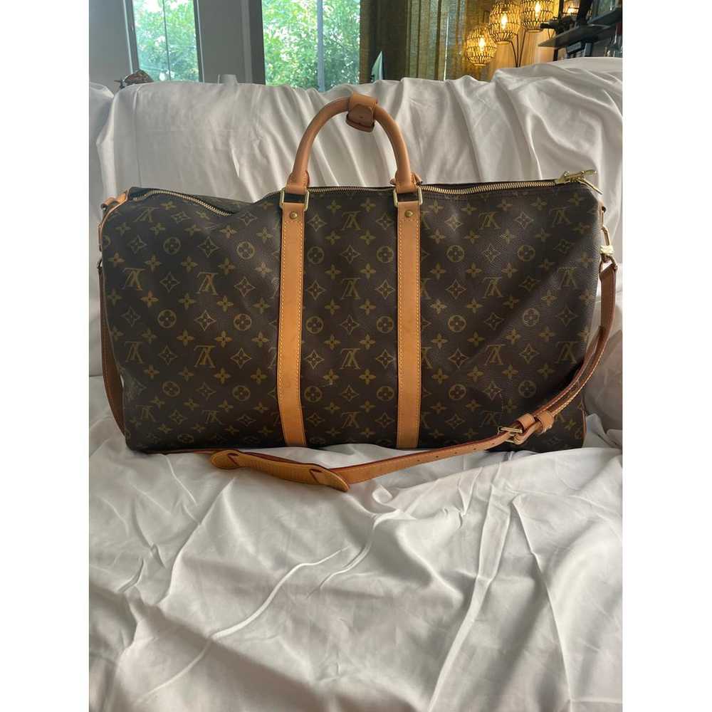 Louis Vuitton Keepall leather travel bag - image 2