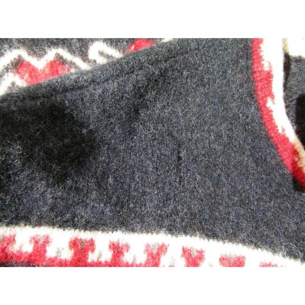 Vintage Lands End 100% Wool Women's Sweater Blk R… - image 7