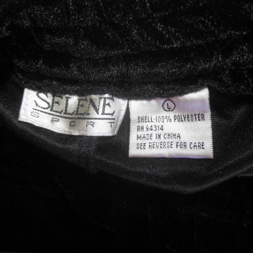 Vintage Selene Pull On Velvety Pants L - image 2