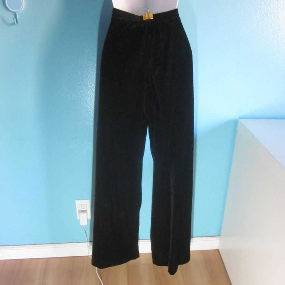 Vintage Selene Pull On Velvety Pants L - image 3