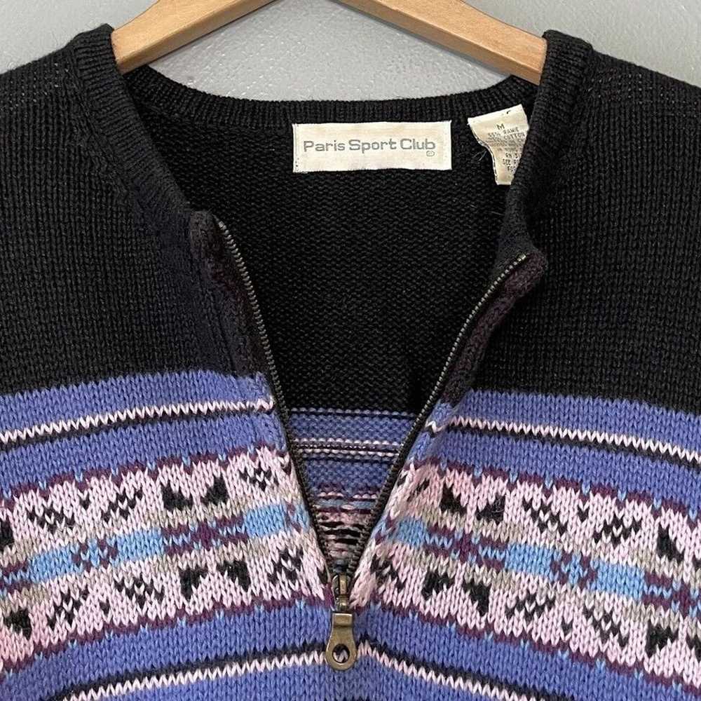 Vintage Paris Sport Club Womens Medium Sweater No… - image 5