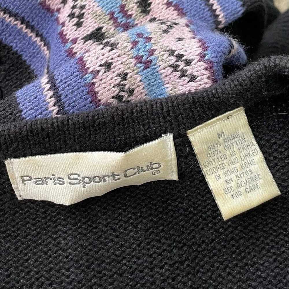 Vintage Paris Sport Club Womens Medium Sweater No… - image 6