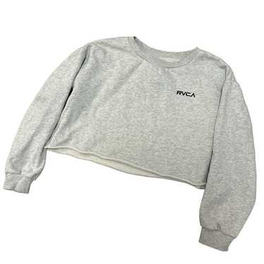 RVCA Lukka cropped sweatshirt with logo in gray c… - image 1