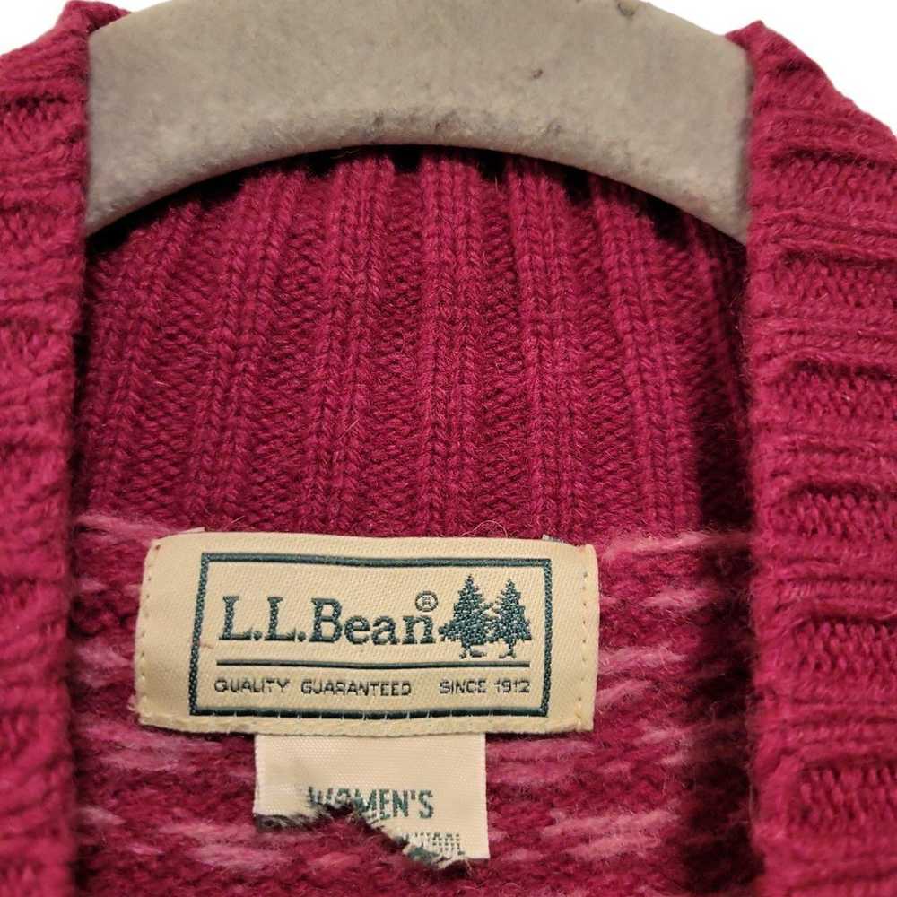 L.L.Bean, Vintage Sweater, Full Zip Up Cardigan, … - image 3