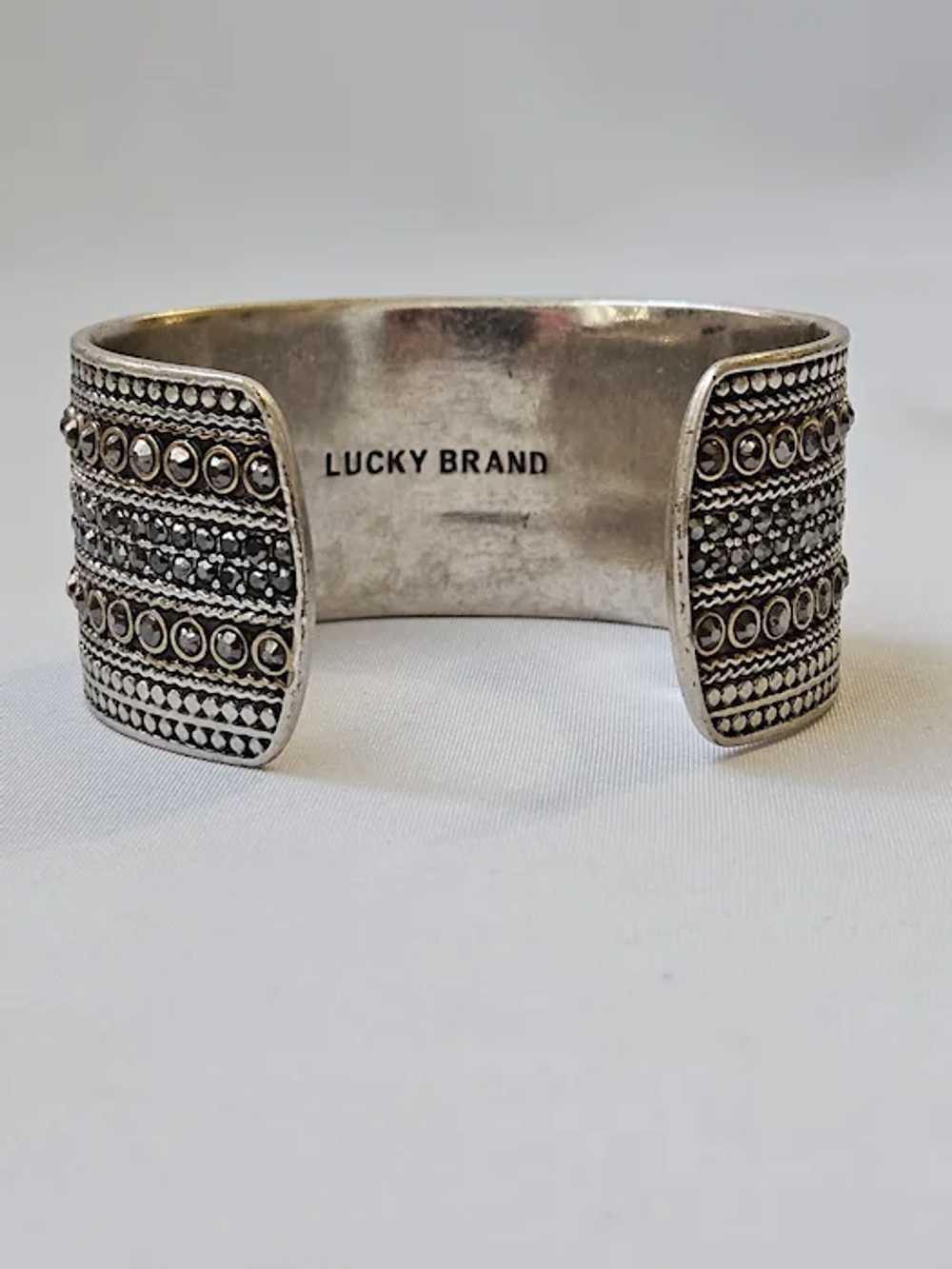 Vintage Lucky Brand Cuff Bracelet Pierced Earring… - image 7