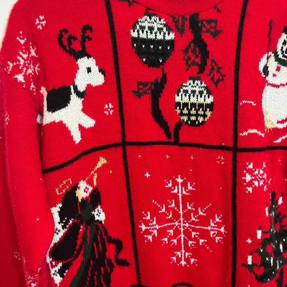 Vintage Ugly Christmas Sweater // Snowman // Rein… - image 3