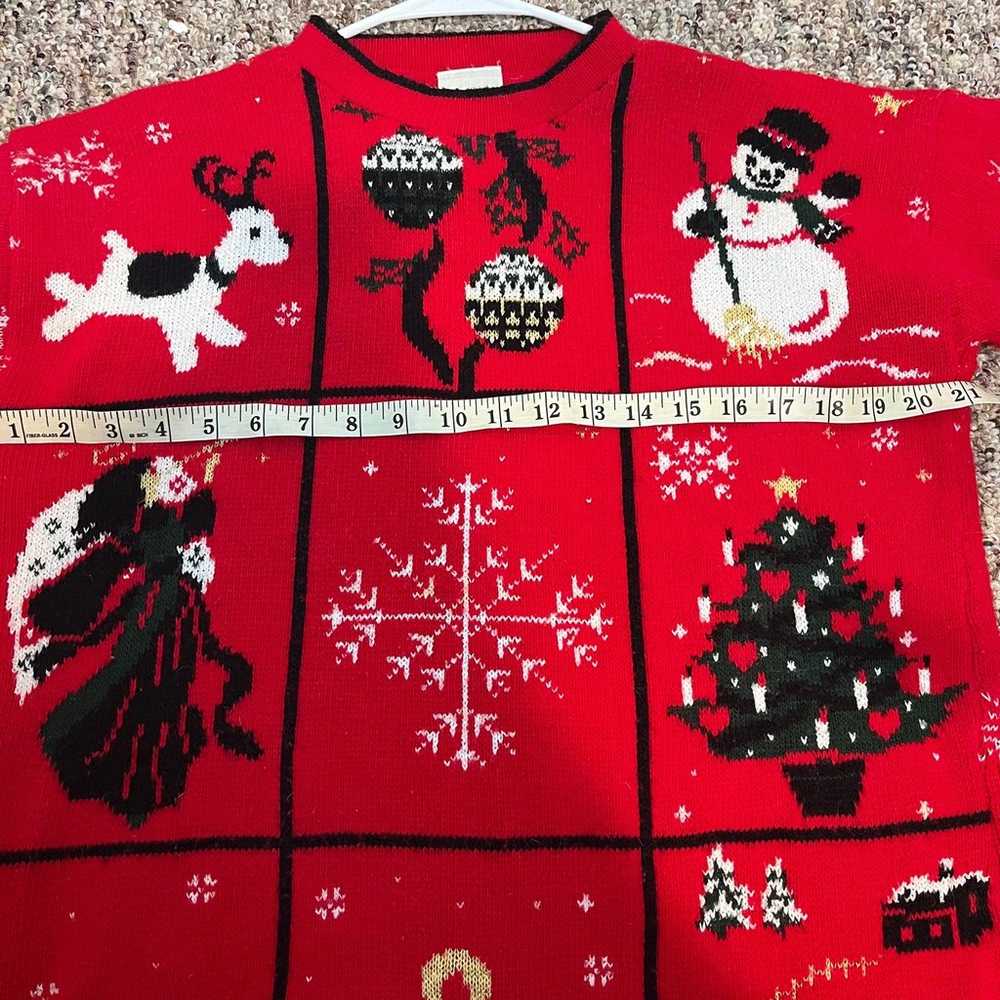 Vintage Ugly Christmas Sweater // Snowman // Rein… - image 9