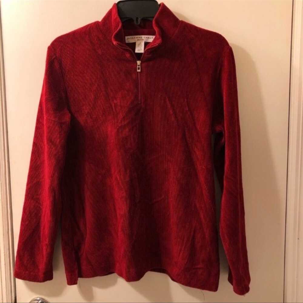 Corduroy Half Zip Sweater - image 1