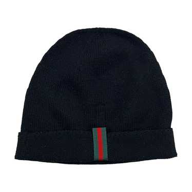 Gucci Gucci Web Stripe Wool Beanie - image 1