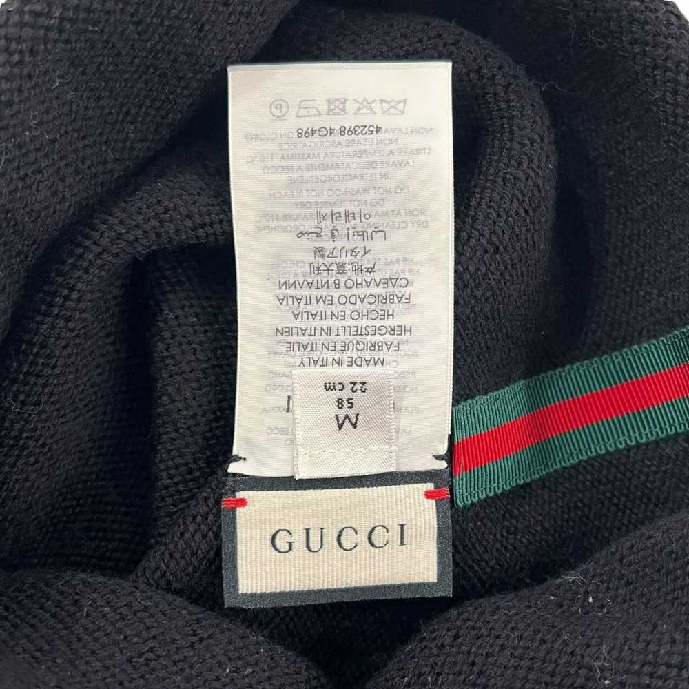 Gucci Gucci Web Stripe Wool Beanie - image 3