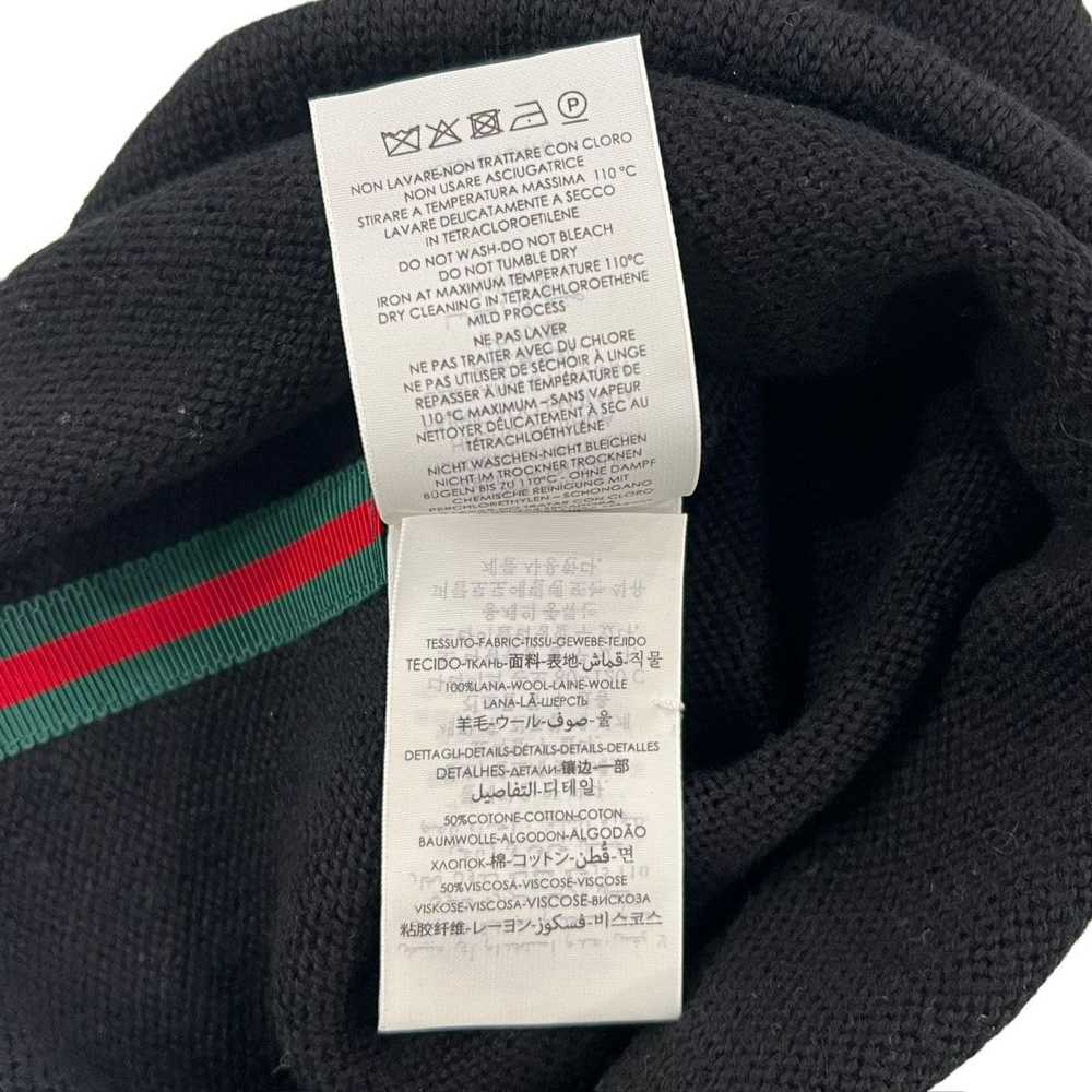 Gucci Gucci Web Stripe Wool Beanie - image 5