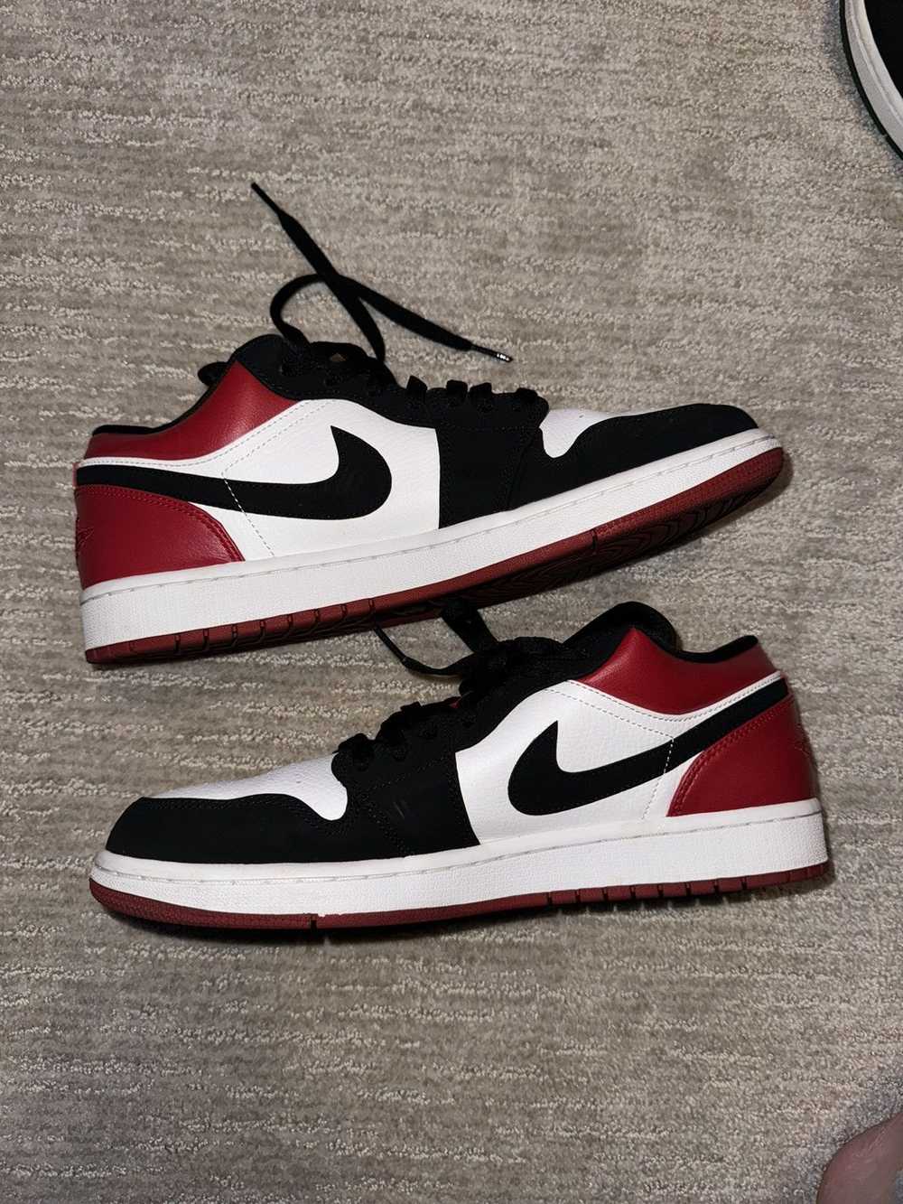 Jordan Brand × Nike Nike Jordan 1 low Black Toe - image 2