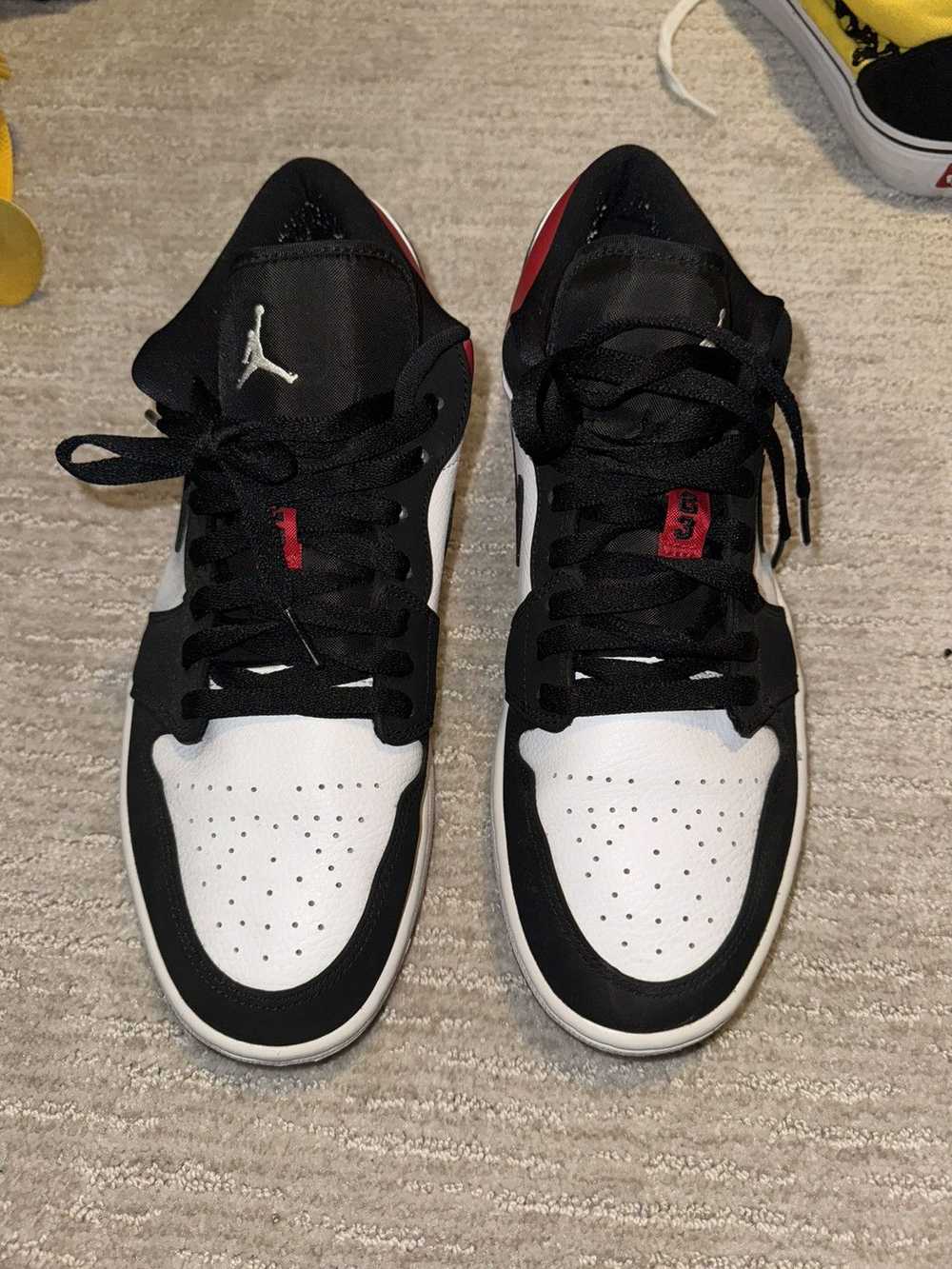 Jordan Brand × Nike Nike Jordan 1 low Black Toe - image 3