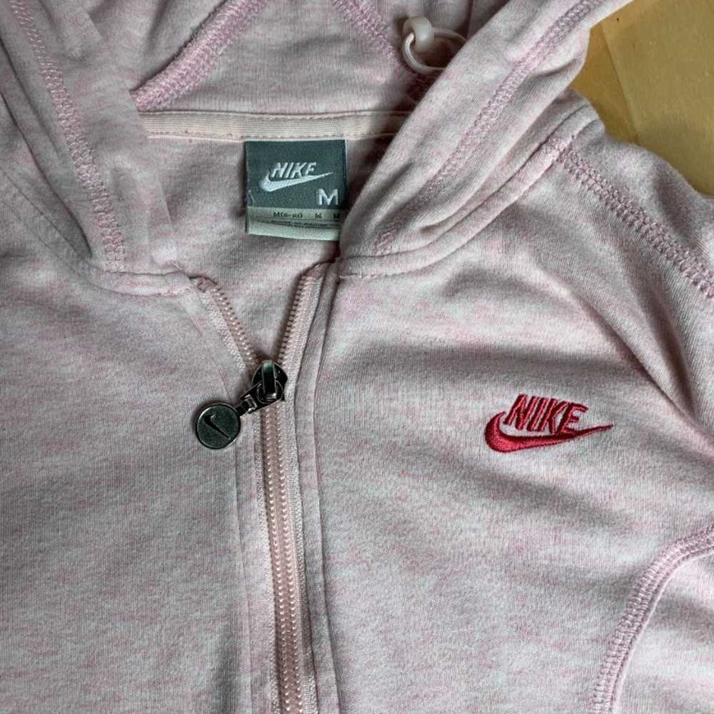 Rare Womens Nike Vintage Pink Fleece Jum - image 2