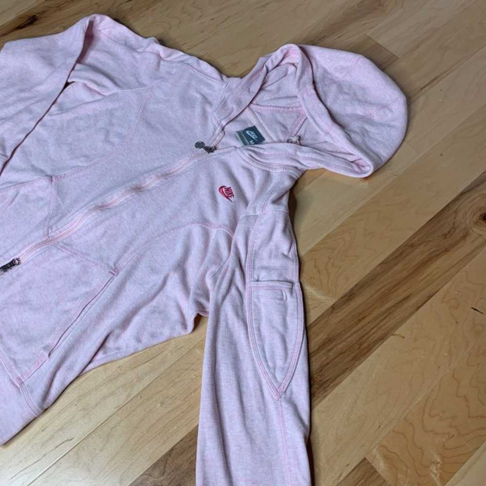 Rare Womens Nike Vintage Pink Fleece Jum - image 3