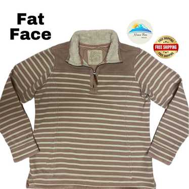 Fat Face airlie pink stripe  cotton Sweatshirt 1/… - image 1