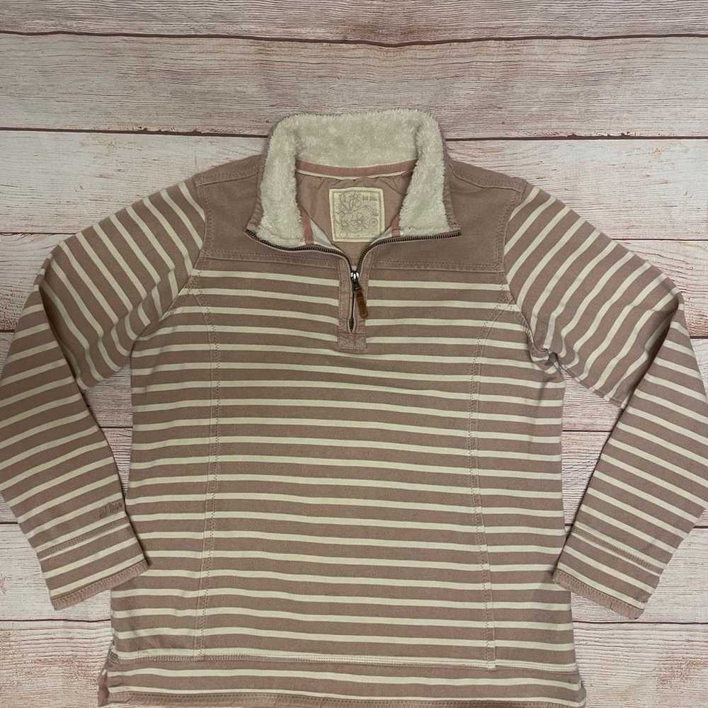 Fat Face airlie pink stripe  cotton Sweatshirt 1/… - image 2