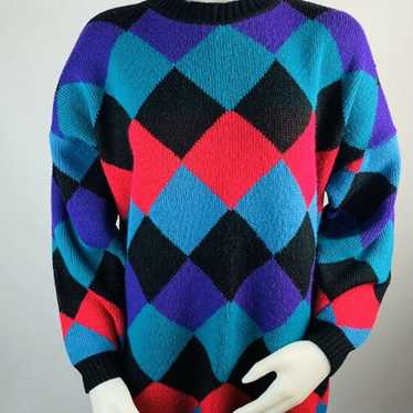 VTG 90s Streetwear Diamond Sweater