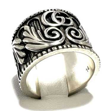 Gucci GUCCI Men's and Women's Rings GG Silver - image 1