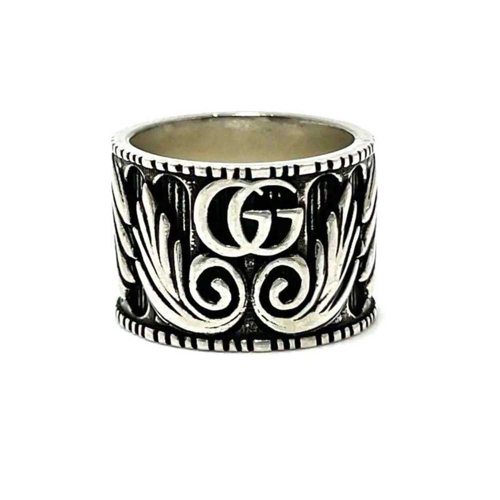 Gucci GUCCI Men's and Women's Rings GG Silver - image 2