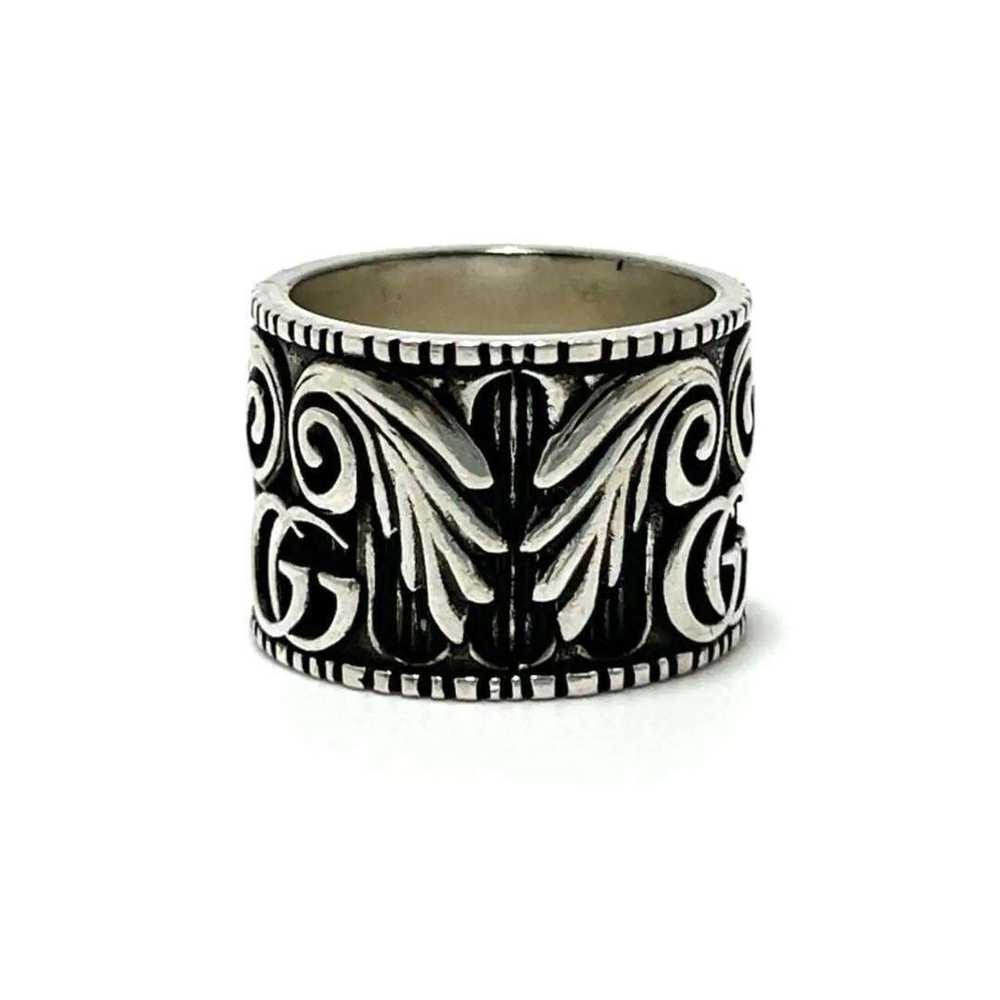 Gucci GUCCI Men's and Women's Rings GG Silver - image 4