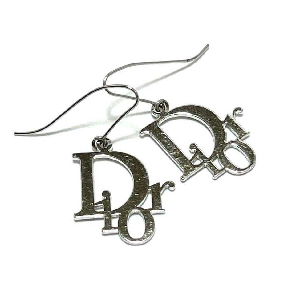 Dior Christian Dior Women's Hook Earrings Logo Si… - image 1