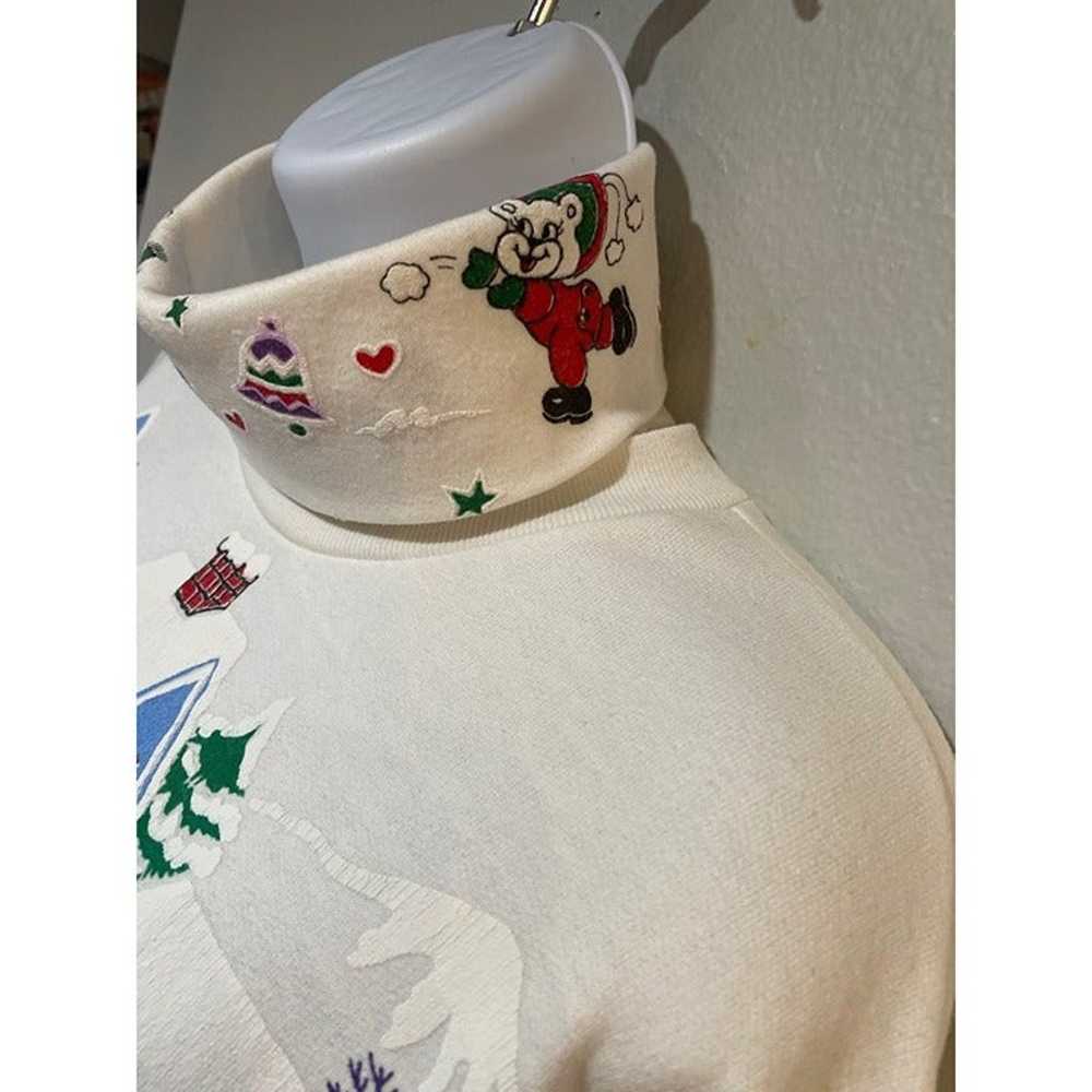 VTG Grandma Winter Wonderland Mock Neck Crewneck … - image 11