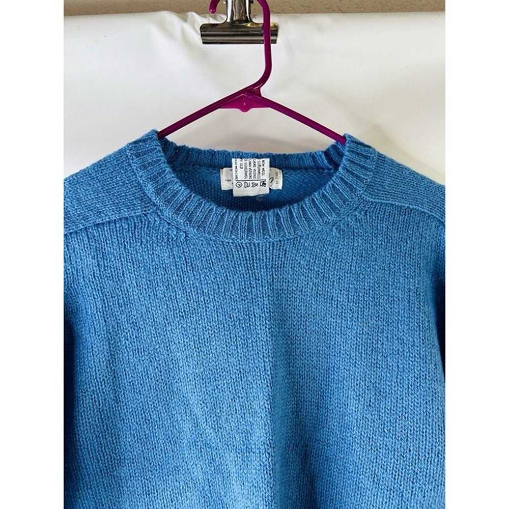 VTG 80s Womens Medium Wool Lightweight Knit Crewn… - image 3